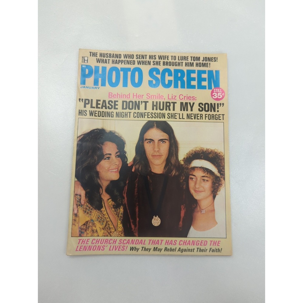 Photo‎ Screen January 1971 Liz Taylor Bill Cosby Jane Fonda Hollywood Celebrity